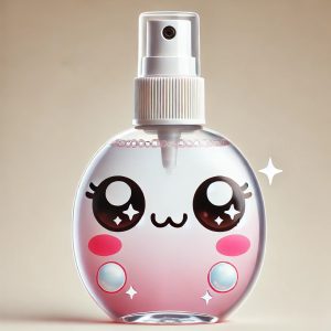 Red all-surface spray with a cute face.